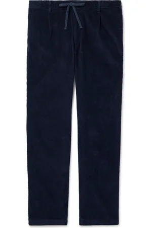 HARTFORD Tanker Slim-Fit Straight-Leg Cotton-Corduroy Drawstring Trousers