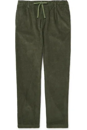 HARTFORD Tanker Slim-Fit Straight-Leg Cotton-Corduroy Drawstring Trousers