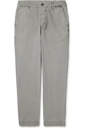 James Perse Straight-Leg Cotton-Canvas Trousers