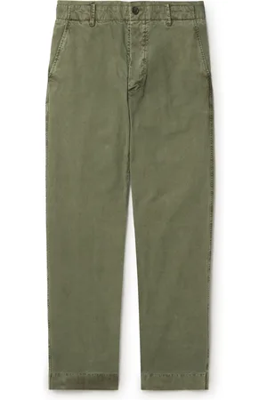 James Perse Straight-Leg Cotton-Canvas Trousers