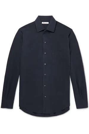 Loro Piana André Garment-Dyed Silk Shirt