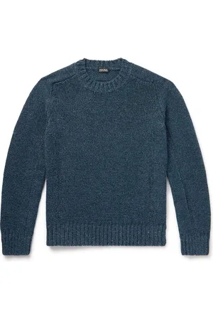 Ermenegildo Zegna Cashmere, Linen and Cotton-Blend Sweater