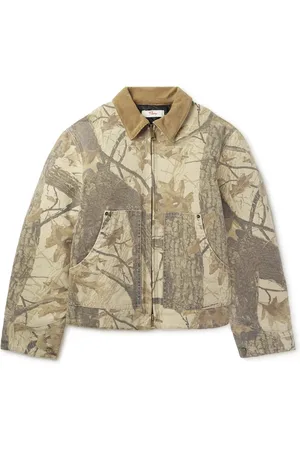CHERRY LOS ANGELES Mossy Oak Corduroy-Trimmed Printed Cotton-Canvas Jacket