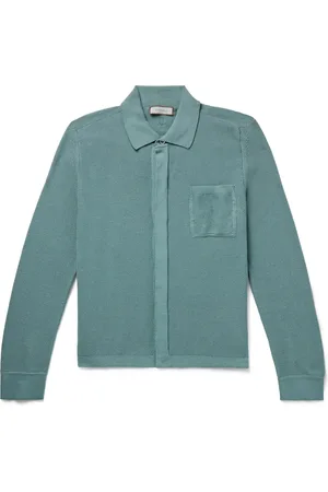 CANALI Waffle-Knit Cotton Cardigan