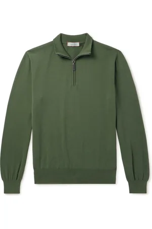 CANALI Cotton Half-Zip Sweater