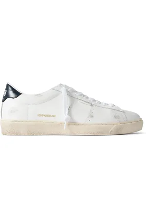 Golden Goose Matchstar Distressed Leather Sneakers