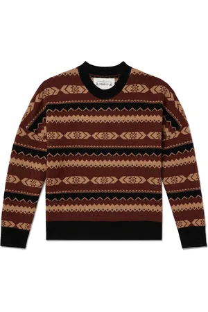 Manaaki Rongo Jacquard-Knit Merino Wool and Cashmere-Blend Sweater