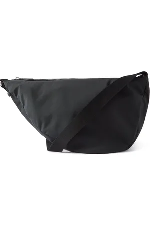 The Row Slouchy Banana Two Leather-Trimmed Nylon Belt Bag
