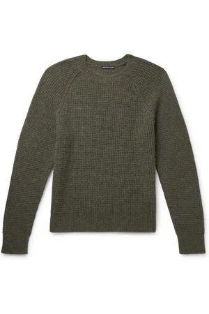 James Perse Waffle-Knit Cashmere Sweater