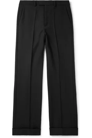 VALENTINO GARAVANI Straight-Leg Wool-Gabardine Trousers