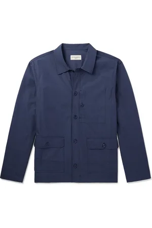 OFFICINE GENERALE Gibson Garment-Dyed Cotton-Twill Overshirt