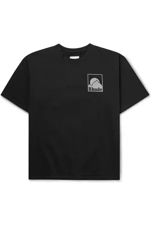Rhude Moonlight Badge Logo-Print Cotton-Jersey T-Shirt