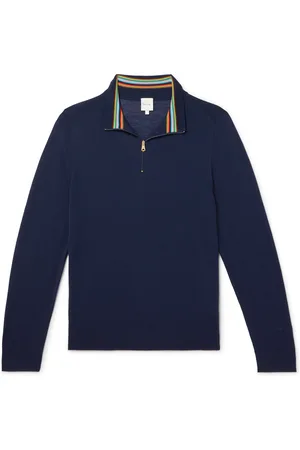 Paul Smith Merino Wool Half-Zip Sweater