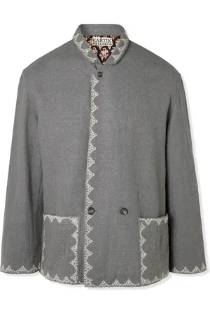 Kartik Research Embroidered Wool Blazer