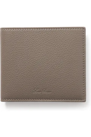 Loro Piana Logo-Debossed Full-Grain Leather Billfold Wallet