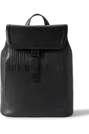 Paul Smith Debossed Leather Backpack
