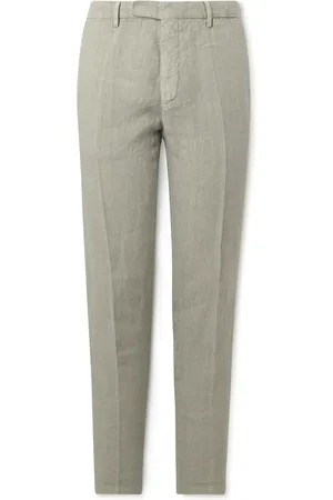 Boglioli Tapered Linen Suit Trousers
