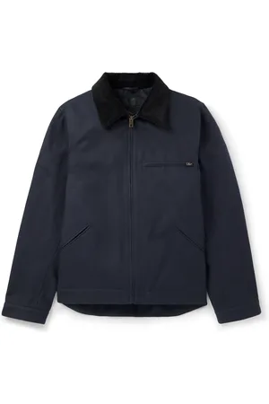 NILI LOTAN Caspian Corduroy-Trimmed Cotton-Canvas Jacket