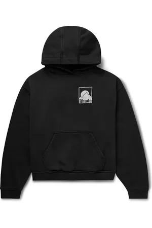 Rhude Moonlight Badge Logo-Print Cotton-Jersey Hoodie
