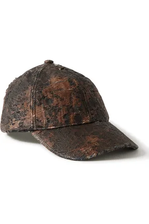 Acne Studios Carliy Distressed Coated Cotton-Twill Baseball Cap