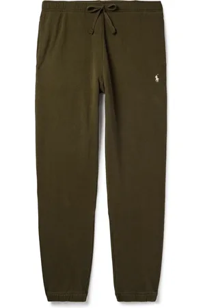 Ralph Lauren Logo-Embroidered Cotton-Jersey Sweatpants