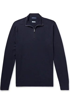 Peter Millar Excursionist Flex Merino Wool-Blend Half-Zip Sweater