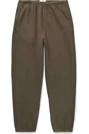 Stone Island Garment-Dyed Cotton-Jersey Sweatpants