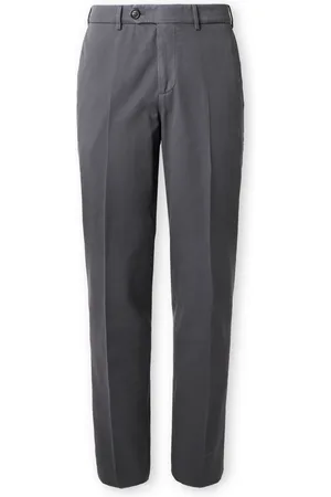 Brunello Cucinelli Straight-Leg Cotton-Twill Trousers