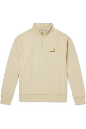 Carhartt American Script Cotton-Blend Jersey Half-Zip Sweatshirt