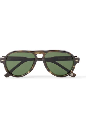JACQUES MARIE MAGE Yellowstone Forever Montana D-Frame Tortoiseshell Acetate Sunglasses