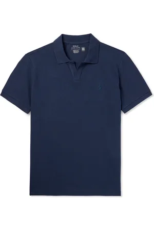 Ralph Lauren Logo-Embroidered Cotton-Blend Piqué Polo Shirt