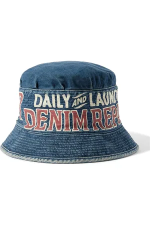 KAPITAL Laundry Printed Denim Bucket Hat