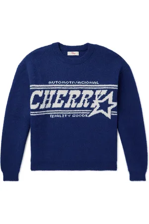 CHERRY LOS ANGELES Jacquard-Knit Alpaca-Blend Sweater