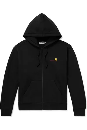 Carhartt Logo-Embroidered Cotton-Blend Jersey Zip-Up Hoodie