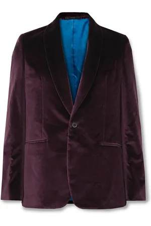 Paul Smith Shawl-Collar Cotton-Velvet Tuxedo Jacket