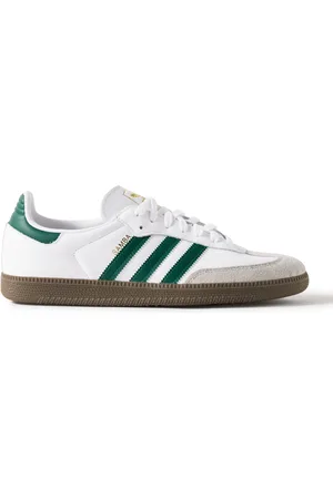 adidas Samba OG Suede-Trimmed Leather Sneakers