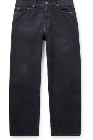 NEIGHBORHOOD Savage Wide-Leg Distressed Cotton-Corduroy Trousers