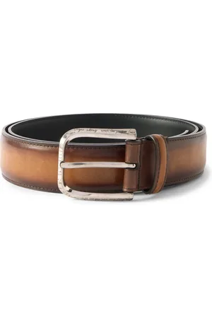 Berluti 3.5cm Venezia Leather Belt