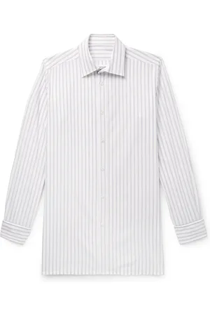 Maison Margiela Slim-Fit Striped Cotton-Poplin Shirt