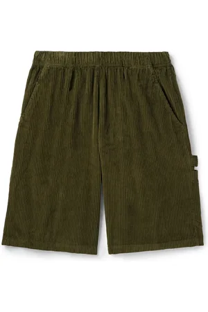 Les Tien Utility Straight-Leg Garment-Dyed Cotton-Corduroy Shorts