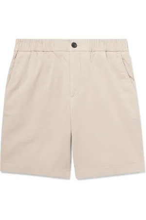 Mr P. Straight-Leg Garment-Dyed Organic Cotton-Blend Twill Shorts