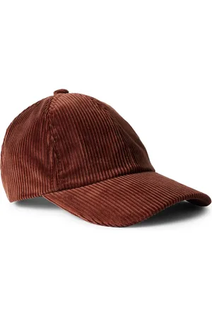 Mr P. Leather-Trimmed Cotton-Corduroy Baseball Cap