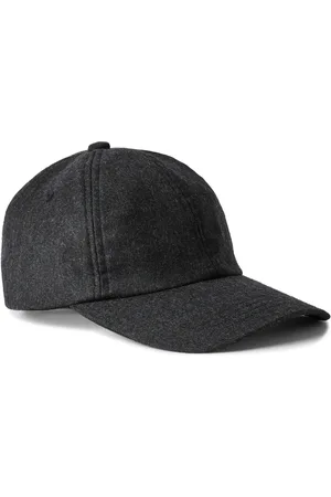Mr P. Leather-Trimmed Brushed Cotton-Twill Baseball Cap