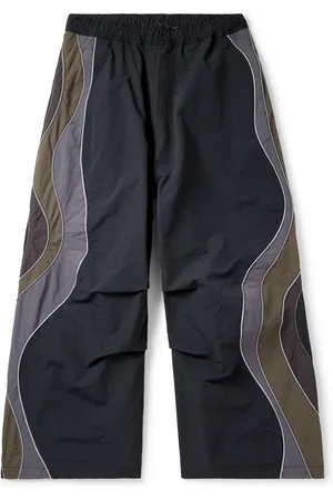 ERL Ufo Wide-Leg Striped Shell Trousers