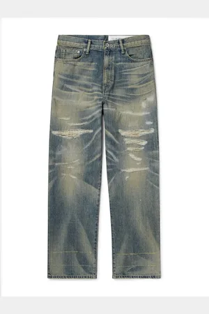 NEIGHBORHOOD Savage Straight-Leg Distressed Selvedge Jeans