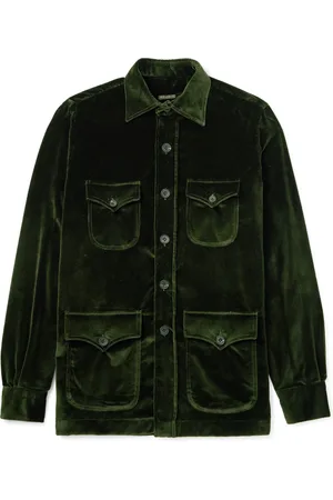 Rubinacci Sahariana Cotton-Velvet Jacket