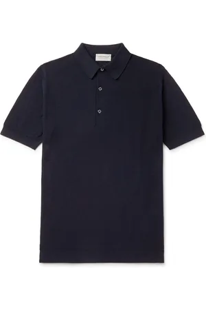 JOHN SMEDLEY Roth Slim-Fit Sea Island Cotton-Piqué Polo Shirt