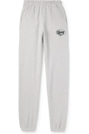 CHERRY LOS ANGELES Horse Power Logo-Embroidered Cotton-Jersey Sweatpants