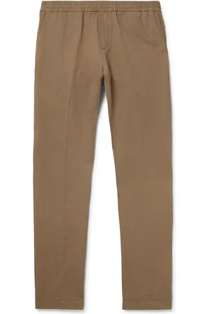 Sunspel Straight-Leg Cotton and Linen-Blend Drawstring Trousers