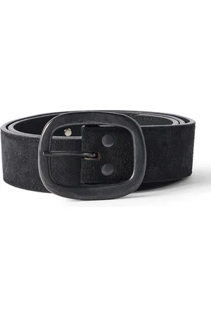 Pins & Needles 3cm Paisley Studded Suede Belt